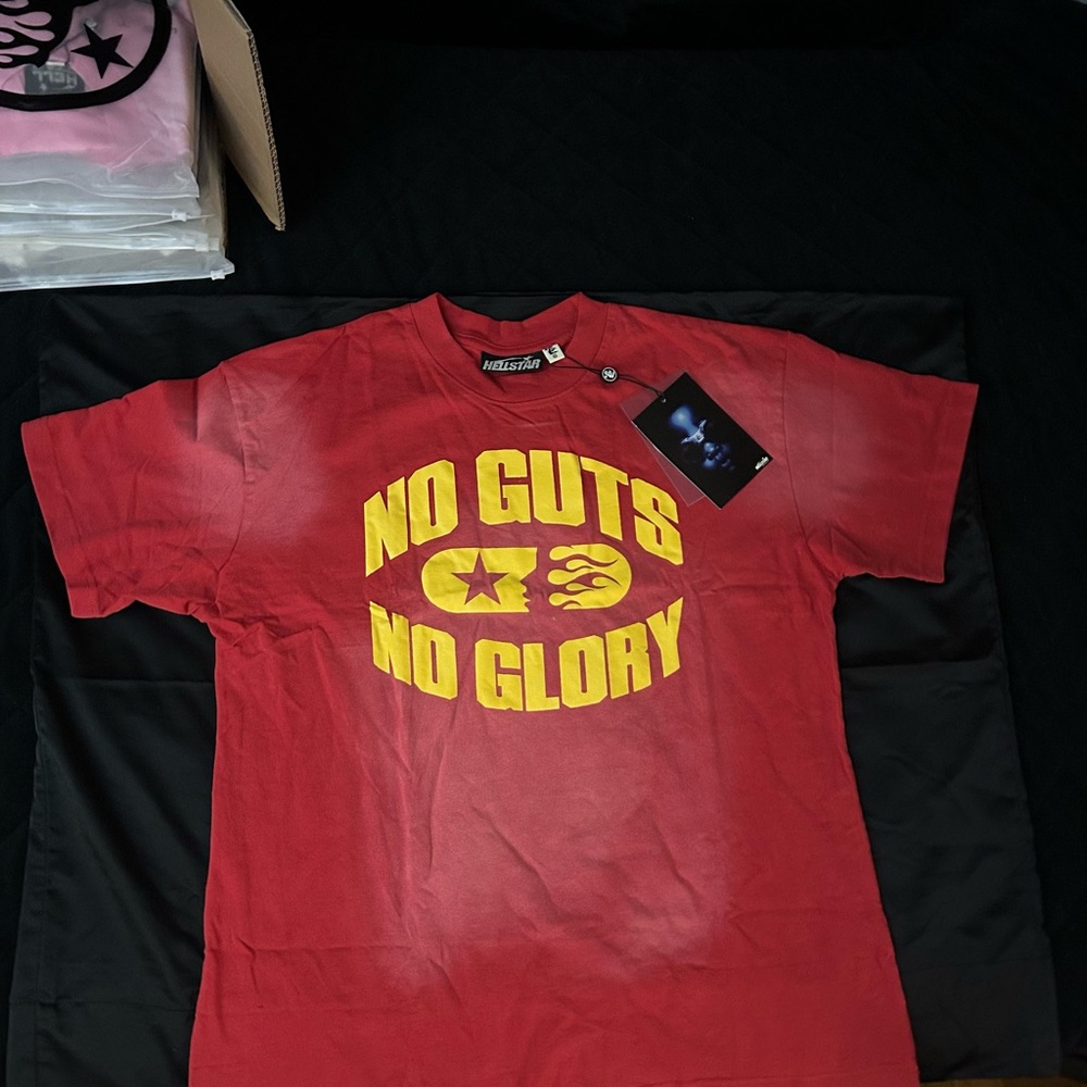 HELLSTAR NO GUTS NO GLORY T-SHIRT RED